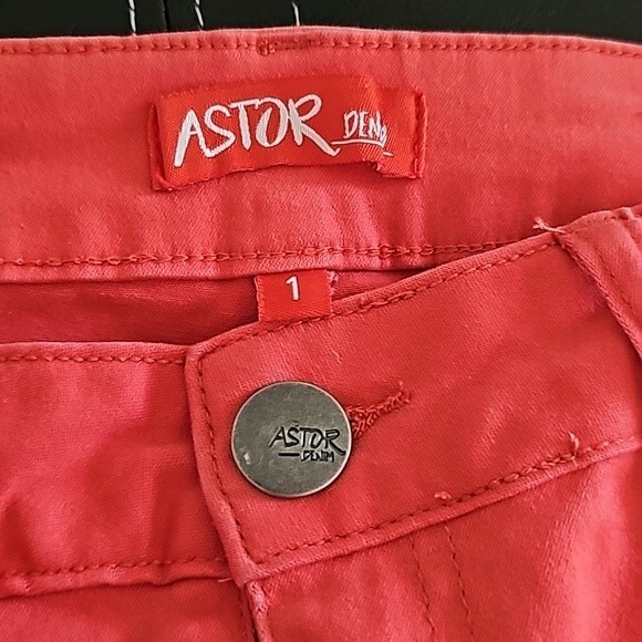 Astor Denim Orange Skirt Size 1 - Picture 3 of 6